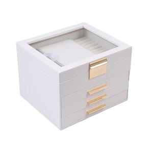 Caja de Almacenamiento de Joyería Rectangular de Cartón para Viaje, con Cierre a Presión, para Aretes, Collares y Colgantes, con Logotipo Personalizado al por Mayor - Product Image 6
