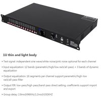 Paulkitson DP48X Processeur Audio Numérique Professionnel 4/8 FIR DEQ Taux d'Échantillonnage 192KHZ Équipement Audio DSP Matériau Métallique