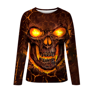 Người Đàn Ông Của Giản Dị Dệt Kim T-Shirts Kim Loại Skull 3D Đồ Họa Tùy Chỉnh Quần Áo Tất Cả Các Hơn <span class=keywords><strong>In</strong></span> Kỹ Thuật Số Hip Hop Phong Cách <span class=keywords><strong>Tops</strong></span> - Product Image 3