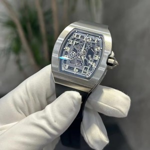 Latest for 2026 RM Luxury <b>Automatic</b> Winding 67-01 Ultra-thin Titanium <b>Skeleton</b> Design Barrel-shaped Dial Sports Mechanical <b>Watch</b> - Product Image 3