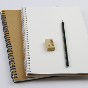 Reliure à spirale A4 160gsm personnalisée Kraft 60 feuilles carnet de <span class=keywords><strong>dessin</strong></span> aquarelle pour artistes - Product Image 3
