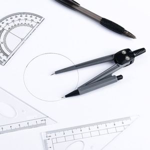Hot Sale Drawing <b>Tools</b> Mathematical Ruler <b>Set</b> 8 Pcs Plastic Math Compass Geometry Kits for <b>Kids</b> Student - Product Image 6