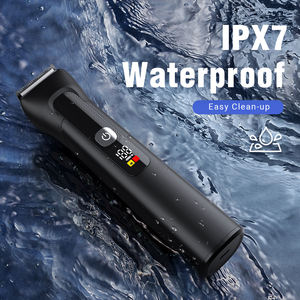 Kit <span class=keywords><strong>de</strong></span> toilettage électrique tout-en-un pour homme, lame en acier inoxydable portable, tondeuse à cheveux et à barbe, usage domestique, <span class=keywords><strong>anglais</strong></span>, étanche IPX7 - Product Image 4