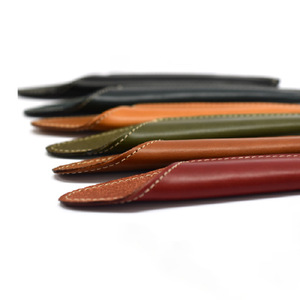 Customized top-grain cowhide pen sleeves, creative gift pen protective cases, business-style minimalist pen storage bags. - Product Image 3