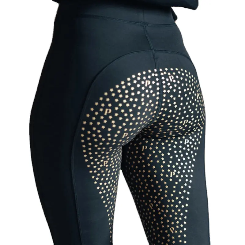 SF Full Seat Silicone Grip Printing Equestrian Legging Tight Horse Riding Breeches Jodphur Non-slip silicone