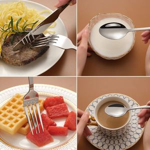 24-Pcs Royal Style Gold Disposable Stainless Steel Cutlery Set for Parties Giveaways Business Promotional Gifts - Product Image 5