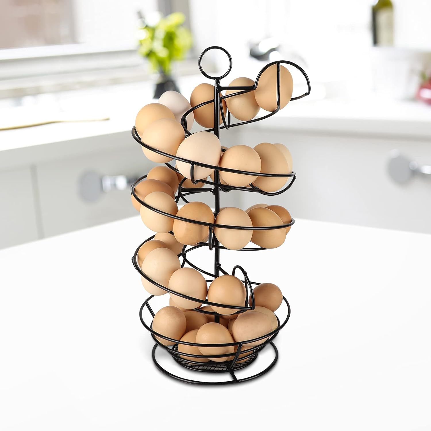 Venga! Cuit-Œufs Multifonction 500W - Jusqu'à 8 Œufs, Pochés, Brouillés, Omelettes, Noir/Inox VG EK 3000