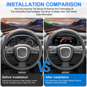 สำหรับจอ LCD ขนาด 12.3 นิ้ว แผงหน้าปัดมัลติมีเดียเพลเยอร์สำหรับ Audi Q7 ปี 2006-2015 รองรับ CarPlay อัพเกรดมาตรวัดความเร็ว ระบบ Linux - Product Image 5