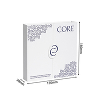 Caja de Regalo Magnética Personalizada para Perfume, Forro Interior Azul Marino, Impresión de Logotipo Personalizado, Caja Magnética para Perfume Sólido, Empaque para Fragancias