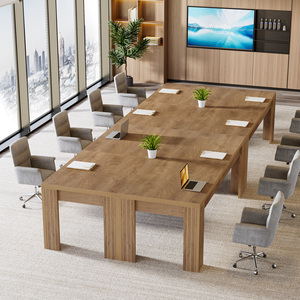 Table <span class=keywords><strong>de</strong></span> conférence rectangulaire étroite et longue Tribesigns <span class=keywords><strong>de</strong></span> 78,74 pouces pour 6 à 12 personnes, mobilier <span class=keywords><strong>de</strong></span> bureau pour <span class=keywords><strong>salle</strong></span> <span class=keywords><strong>de</strong></span> <span class=keywords><strong>réunion</strong></span>, bureau <span class=keywords><strong>de</strong></span> direction 4 pièces - Product Image 1