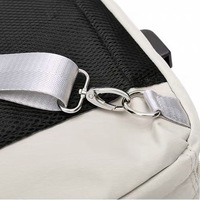 Sac à dos pour ordinateur portable pour filles, sac d'affaires imperméable, style national, fermeture éclair, doublure en polyester