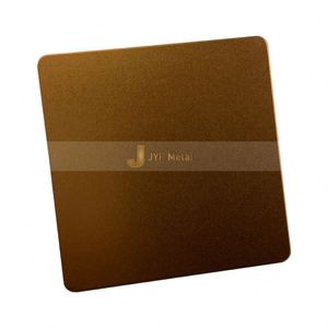 LL208 304 Stainless Steel Plate Bead Blasted <b>Sandblasted</b> PVD Rose Gold Matte Wall Decoration - Product Image 5