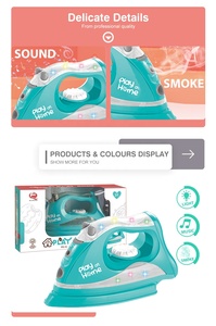 Simulation appareils ménagers jouets <span class=keywords><strong>2020</strong></span> jeu spray fer plat électrique avec son et lumière - Product Image 6