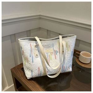 I-0448 New Eco-Friendly <b>Large</b> Pu <b>Canvas</b> Open Tote <b>Bags</b> for Women Kawaii Cute Fashion Star Pattern Shoulder Strap <b>Bags</b> for - Product Image 4