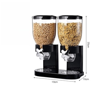 Dispensador Doble de Cereales y Granos, Moderno y de Primera Calidad, Contenedor Hermético para Almacenamiento de Alimentos, para Avena y Alimentos Secos, Venta al Por Mayor - Product Image 5