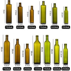 <span class=keywords><strong>Set</strong></span> di Bottiglie in Vetro Verde per Olio d'Oliva con Beccucci in Acciaio Inox e Imbuto |   Dispenser per Olio e Aceto a Prova di Perdite per Cucina - Product Image 3