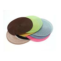 Nouveauté : Sets de table personnalisés en plastique style chinois, multicolores, en rotin tressé classique, en PP