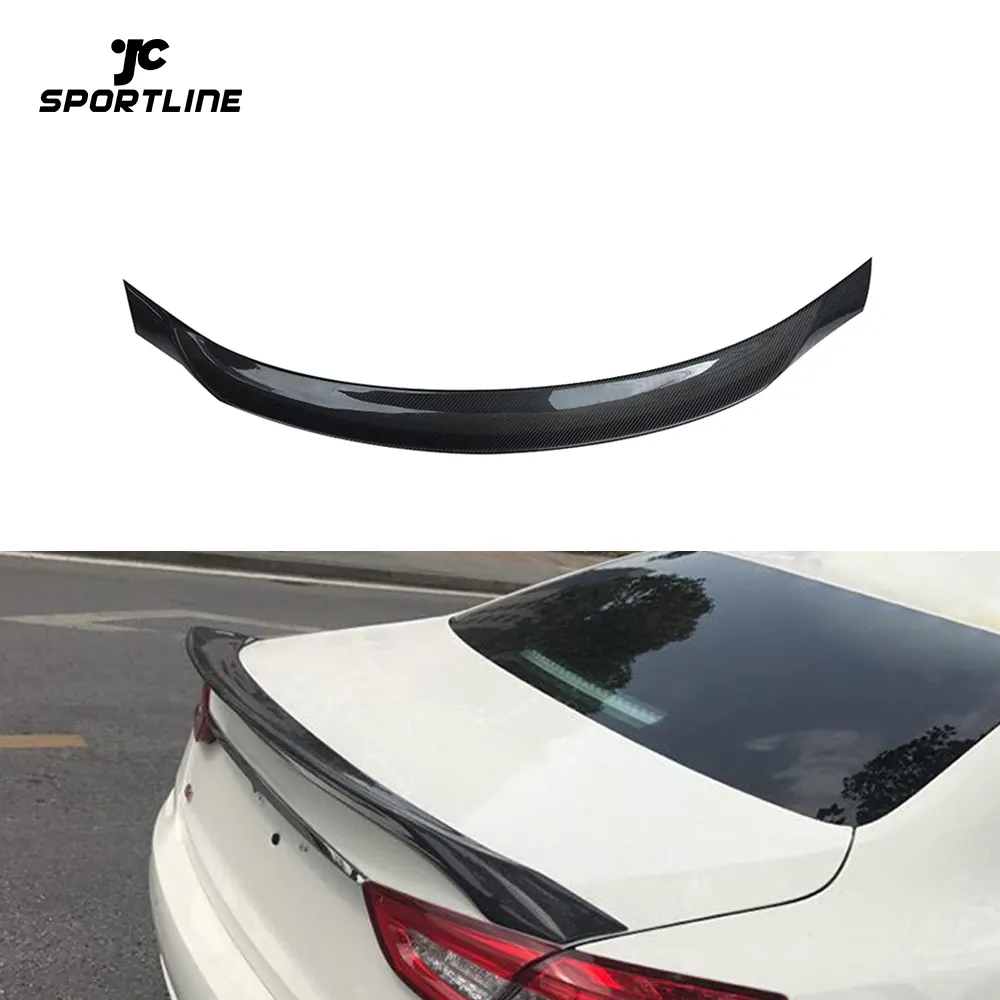 คาร์บอนไฟเบอร์ Ducktail Spoiler สำหรับ Maserati Quattroporte GTS ซีดาน4ประตู2013-2019