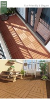 Dalles de terrasse composites co-extrudées pour patio, balcon, bordure de piscine, sol extérieur, Pisos Exteriores ignifuges