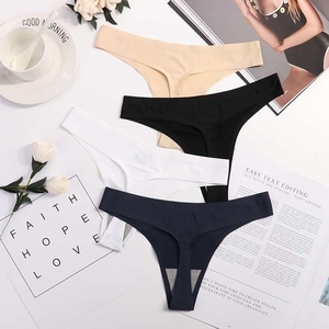 <span class=keywords><strong>Culotte</strong></span> string <span class=keywords><strong>invisible</strong></span> sexy pour femme en imprimé léopard, en spandex/coton respirant, pour adultes - Product Image 2