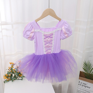 Vestido de princesa de adventure para niños pequeños, traje de tul con lentejuelas, dobladillo dividido, azul, cuento de hadas, Anna, luz musical, ballet - Product Image 6