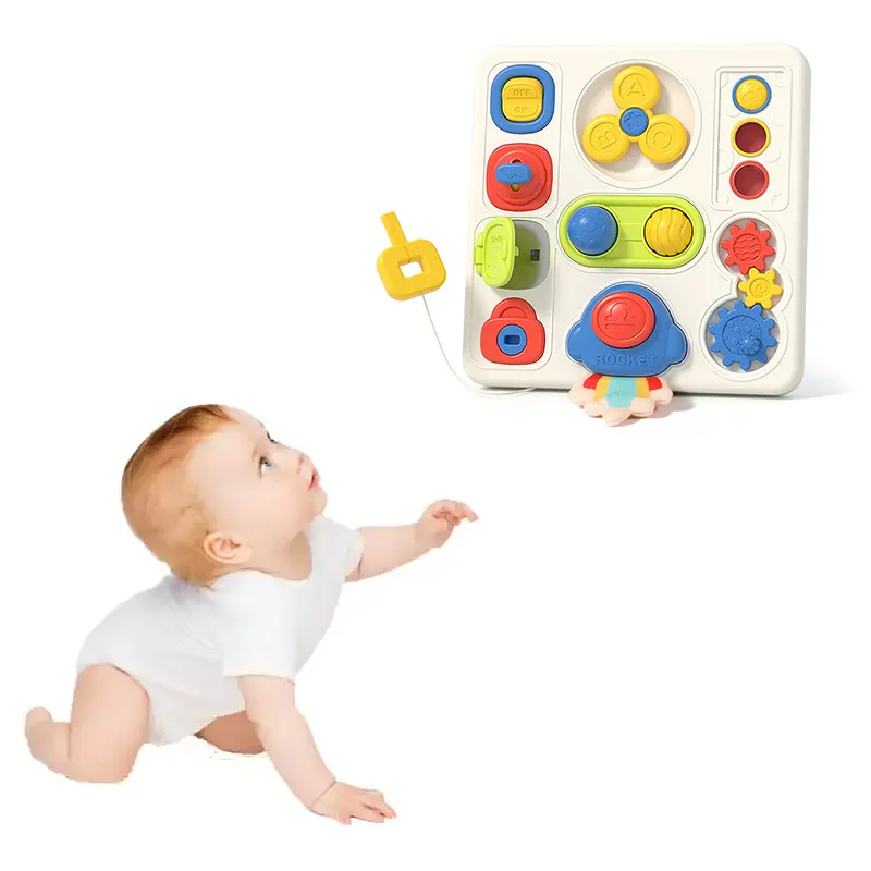 Light Up Musical Autism Children Sensory Toys Busy Board for Toddlers 1-3 Travel Toys Education toy