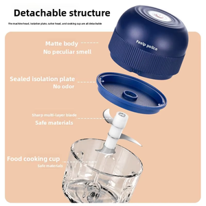 Hachoir à ail électrique, mini robot culinaire, mixeur, moulin, rechargeable USB Type C, portable, sans fil, pour viande, gingembre, piment, cuisine - Product Image 6