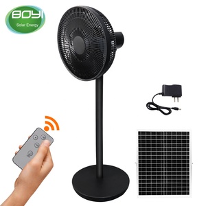 Gran oferta de fábrica, 12 pulgadas, 12V, energía solar, recarga de energía, barco de 9 velocidades, Sistema Solar, ventilador de viento con control remoto para interiores y exteriores - Product Image 2