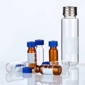 Équipement de laboratoire de <span class=keywords><strong>chimie</strong></span> de haute qualité, flacon d'échantillon transparent et brun de 2 ml à vis courte avec zone d'écriture - Product Image 4