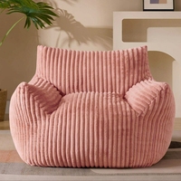 Fauteuil paresseux en mousse haute densité, compressé sous vide, avec housse amovible pour salon et appartement
