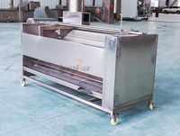 Borstelrol 500kg/u wortelschilmachine voor fruit & groenten multifunctionele aardappelwas- en schilmachine