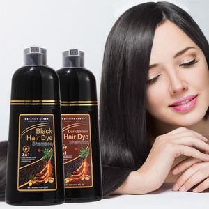 Shampoo colorant capillaire OEM ODM, fabricants de colorants capillaires OEM, logo personnalisé, shampooing colorant capillaire permanent à base de plantes noires - Product Image 1