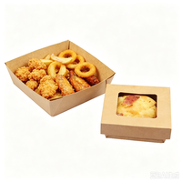 Scatola Personalizzata in Carta Kraft Ecologica per Alimenti, Confezione a Conchiglia per Caramelle, Torte, Snack e Sushi