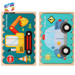 Rompecabezas de dibujos animados de madera de tres cerditos para niños, Popular, W14A286 - Product Image 6