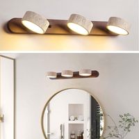 Lampu Plafon LED Kayu Desain Wabi Sabi Dapat Diredupkan Kontrol Sentuh Grosir Pabrik Kamar Tidur