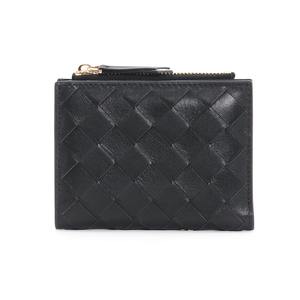 プレミアムシープスキンキルティングカードケース 女性用 ジッパー開閉 アコーディオンスタイル 小型財布 ファッションアクセサリー - Product Image 5