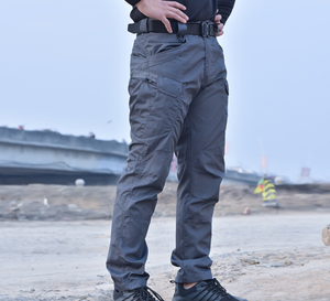 Pantalon cargo tactique multi-poches noir, vert, kaki pour sports de plein air et accessoires - Product Image 4
