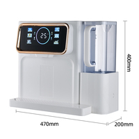 Distributeur d'eau chaude et froide à commande vocale OEM/ODM avec purificateur d'eau RO à 3 étapes et filtre à eau 100G