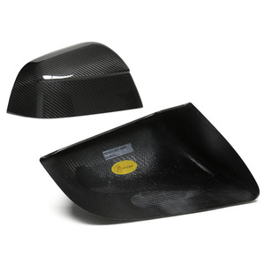 Nouvelle version adaptée à la nouvelle version du boîtier de rétroviseur en fibre de carbone sèche pour Tesla Model Y, couvercle de rétroviseur. - Product Image 4