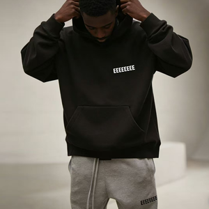 Sudadera con capucha No Fear de calidad, de forro polar, estilo oversize, streetwear, con bordado <span class=keywords><strong>y</strong></span> estampado en relieve, de <span class=keywords><strong>dos</strong></span> piezas, con el logo God Damn. - Product Image 4