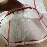 Sac tissé à rayures blanches et rouges, sac de rangement dédié pour les pommes de terre et les oignons, 55*95 cm