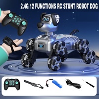 KK 360 Grad Fernbedienung Roboter Stunt Hund Geste Uhr Auto Spielzeug mit Lichtern Musik 2,4 GHz Frequenz USB-Kabel enthalten