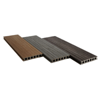 Vente en gros d'usine Planche de terrasse en bois composite WPC gaufrage profond Planche en plastique pour plancher composé WPC extérieur