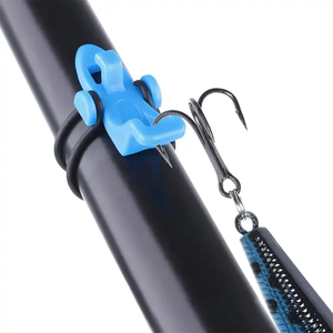 Esca da pesca porta esche con 2 misure anelli elastici in gomma regolabili ganci da pesca accessori strumenti - Product Image 6