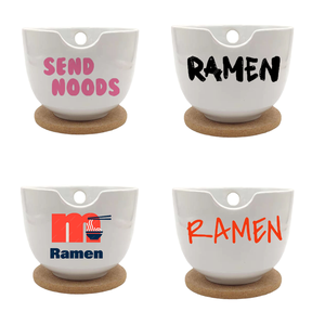 طقم وعاء رامين بورسلين ياباني <span class=keywords><strong>5</strong></span> بوصات وعاء تقديم باستا وعصي طعام وملعقة طقم معكرونة يابانية - Product Image 3