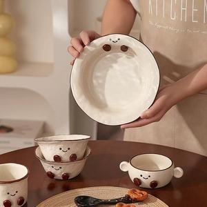 Juego de Vajilla de Cerámica con Diseño de Patita, Estilo Caricatura, con Color Subesmaltado, para Uso Doméstico y Regalos - Product Image 2