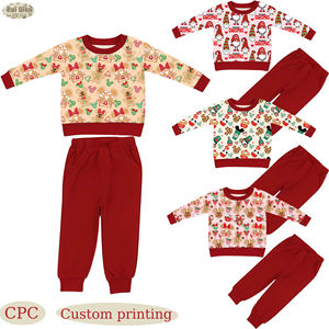 Ensemble <span class=keywords><strong>de</strong></span> jogging décontracté pour filles et garçons Ruidian, vêtements <span class=keywords><strong>de</strong></span> boutique rouges à manches longues, cadeau <span class=keywords><strong>de</strong></span> Noël, tenue à motifs imprimés, ensemble <span class=keywords><strong>de</strong></span> sweat-shirts confortables - Product Image 2