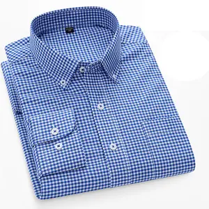 New long-sleeved shirt men's summer Korean version slim cotton comfortable Oxford spinning business casual shirt men's