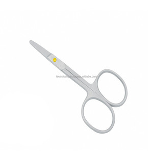 Pince à cuticules professionnelle, en acier inoxydable, avec étui de rangement, lot de ciseaux courbées à main droite, émoussés - Product Image 6
