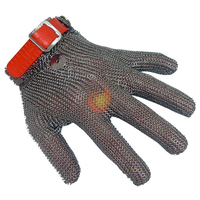 Roestvrijstalen kettingmail handschoenen voor beschermende ringen en handschoenen voor handveiligheid